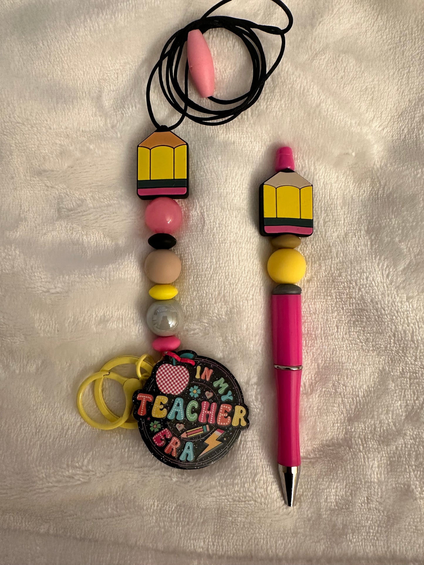 Pencil lanyard & pen set