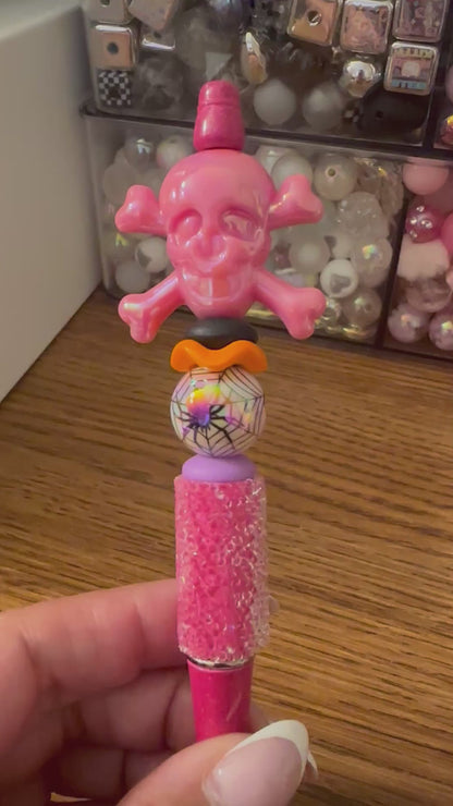 Halloween DS mouse & skull beaded pens