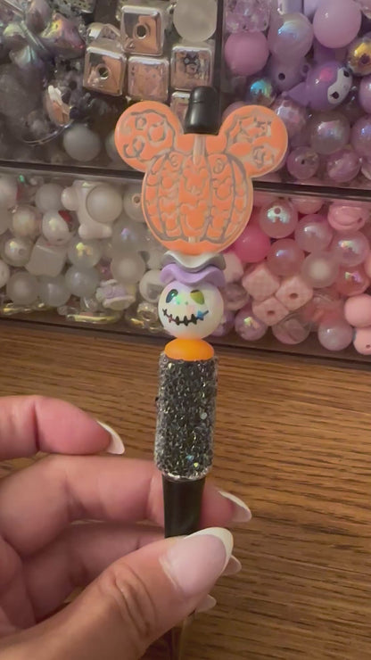 Halloween DS mouse & skull beaded pens