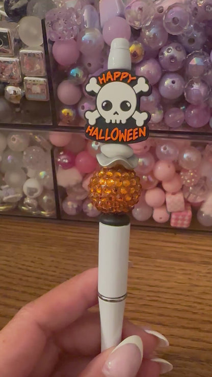 Halloween pumpkins/skull focal pens