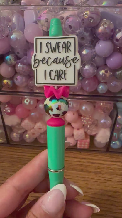 I swear because I care focal pens