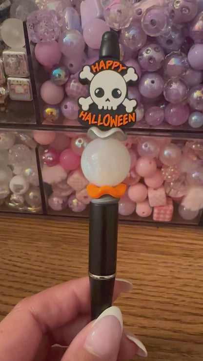 Halloween pumpkins/skull focal pens
