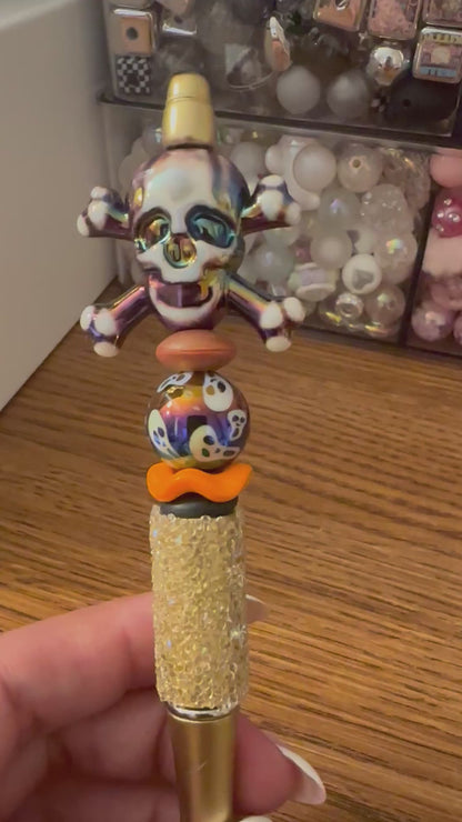 Halloween DS mouse & skull beaded pens